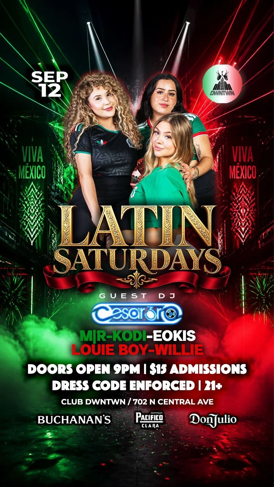 LATIN SATURDAYS/ CESAR 3RO GUEST DJ