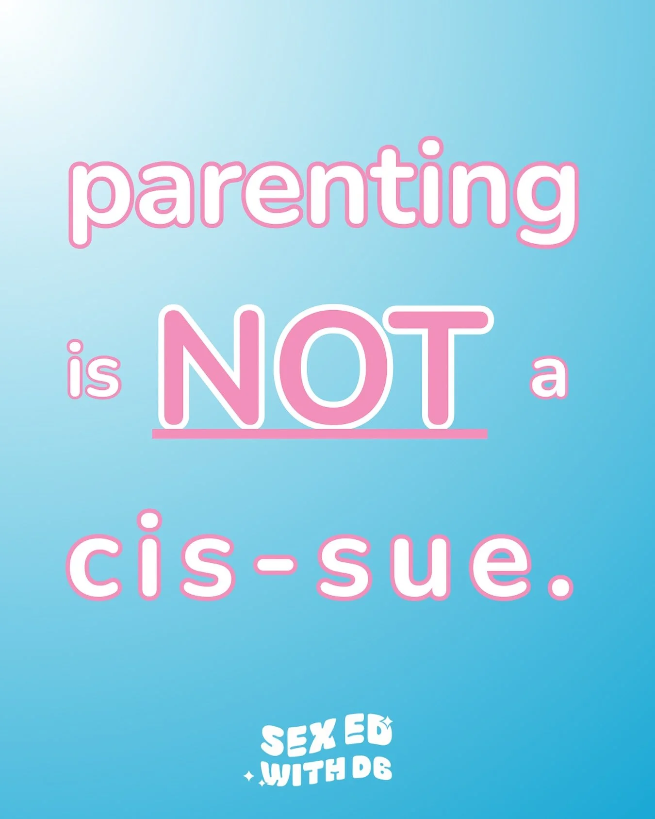 Today is #TransParentsDay, so let&rsquo;s talk gender-neutral language! 🩵🩷

Parenting, and pregnancy, are NOT just for cisgender people. But, when we use gendered language like &ldquo;pregnant women&rdquo; or &ldquo;maternity leave,&rdquo; we sign 