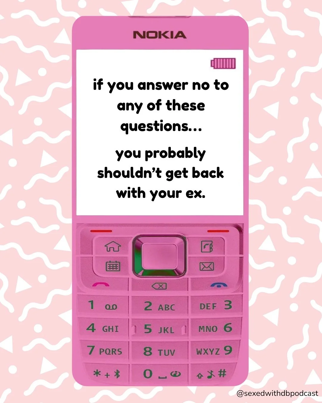 If the thought of going to all the holiday parties on your calendar alone has you wanting to ring up your ex, you NEED this post.

&amp; if it happens to not be enough to help you make a decision, comment &ldquo;BACK TOGETHER?&rdquo; &amp; we&rsquo;l