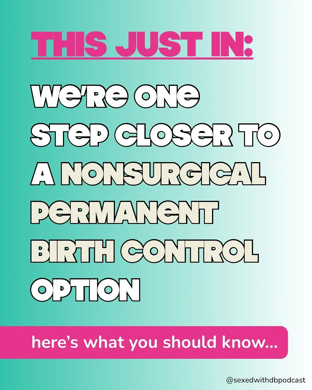 After all the men-centered endometriosis studies, it feels so good to finally hear news about ACTUAL advancements in #ReproductiveHealth!

🤓 Source: &ldquo;FDA grants IDE approval for FemBloc nonsurgical permanent birth control&rdquo; by Celeste Kre