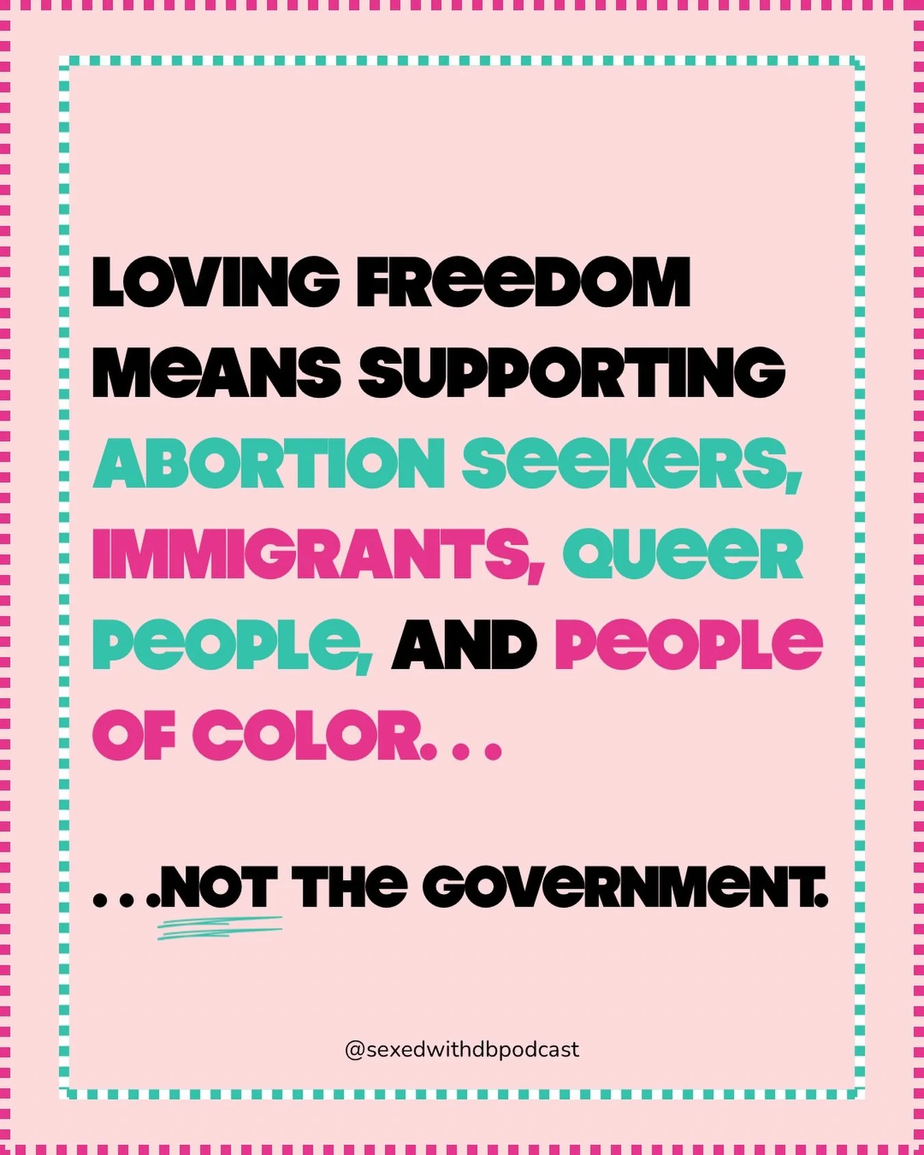 It&rsquo;s not really the &ldquo;land of the free&rdquo; if immigrants are in cages, pregnant people can&rsquo;t make their own decisions, and the trans community is constantly demonized.

But sure, enjoy your fireworks&hellip;