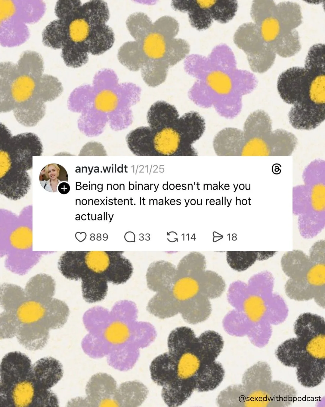 Happy International Non-Binary People&rsquo;s Day 💛🤍💜🖤