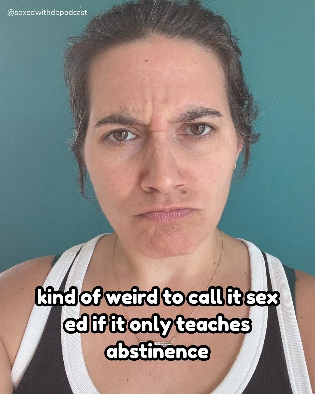 Kind of weird to call it sex ed but then only teach shame&hellip;