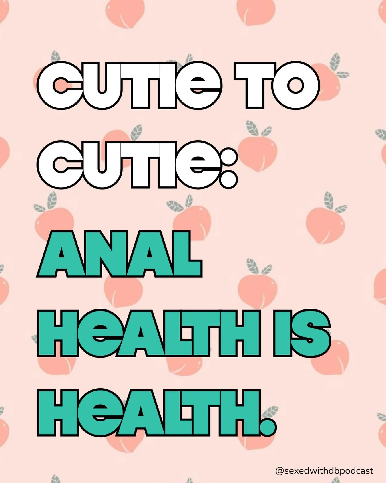 August is National Anal Health Awareness Month. Show your bum some love today by&hellip;

🍑 Throwing out the chemical douches. Water is your best friend for keeping your bum clean &amp; healthy.

🍑 Stocking up on lube to keep anal hot&mdash;not pai