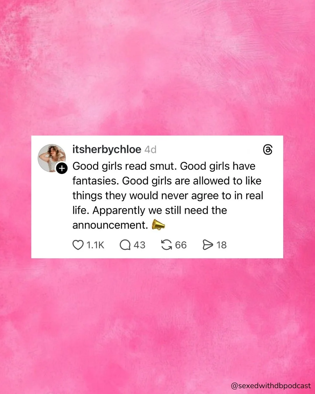 If you&rsquo;ve been in your head about your porn habits, and what you&rsquo;re worried they might mean, this week&rsquo;s pod episode&mdash;the LAST one of the season&mdash;is for you.

(What to Expect: I&rsquo;m addressing a listener question most 