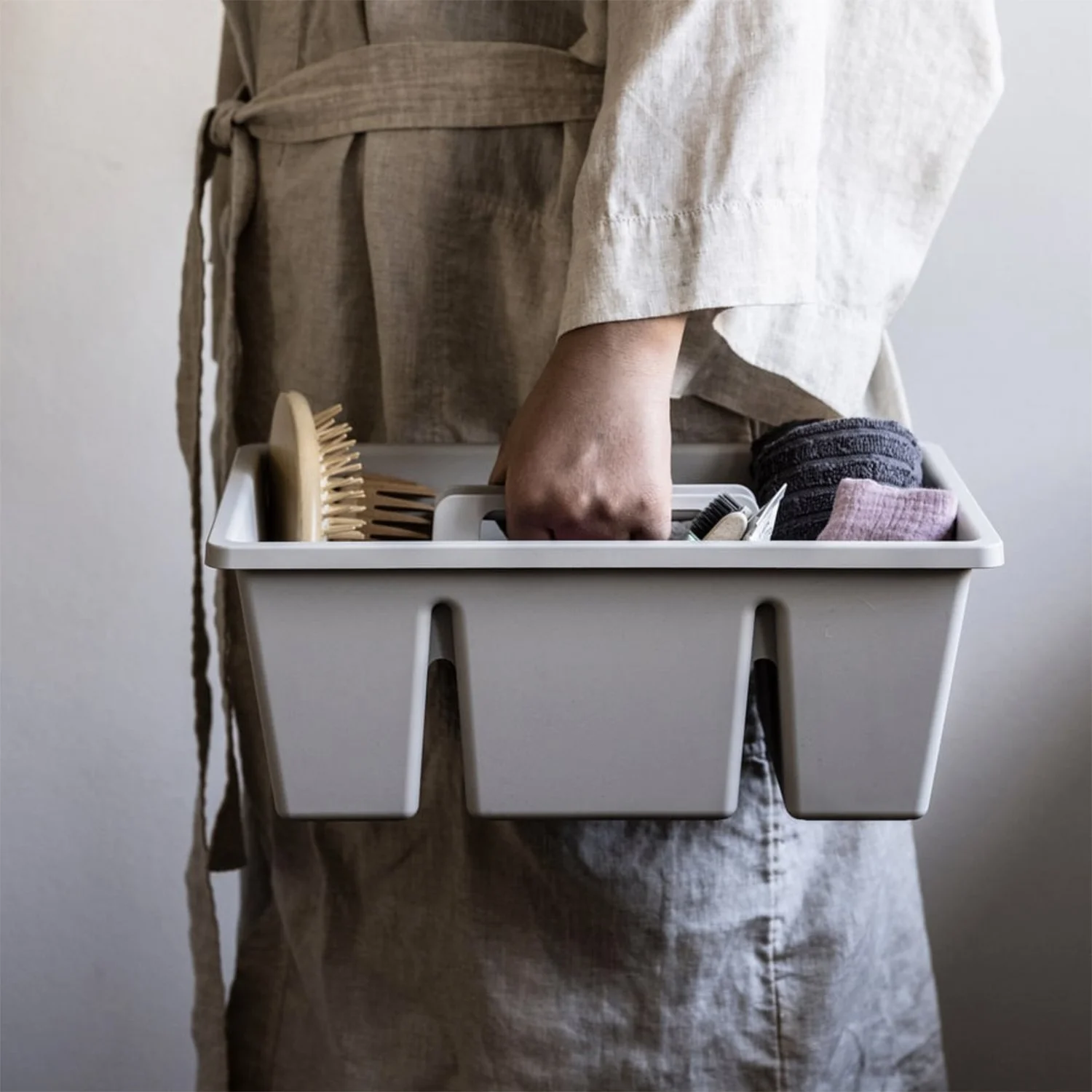 STACKSTOD DESK ORGANISER Client: IKEA OF SWEDEN Sweden Year: 2025 Photo: IKEA OF SWEDEN Multi use storage solution for bathroom, kitchen, desk, children's room.