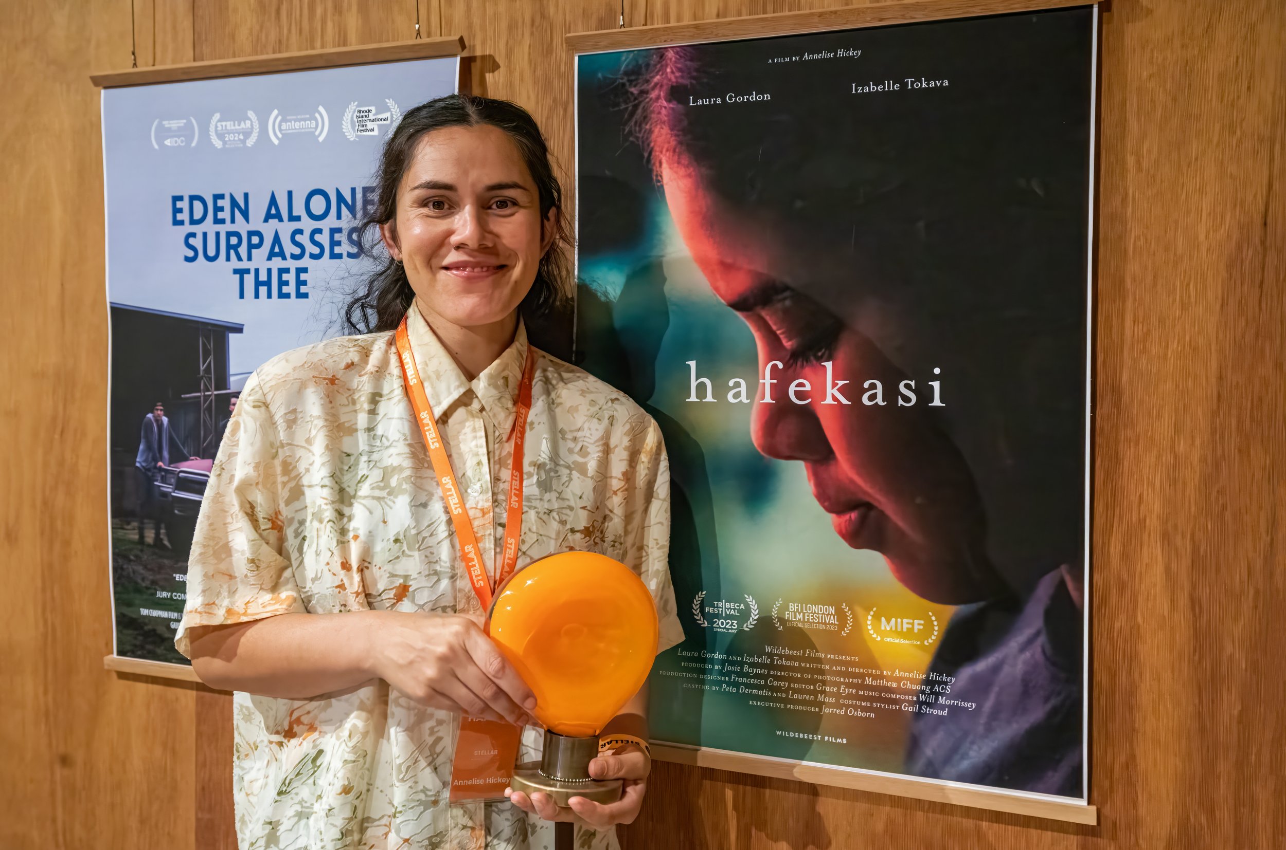  Annalise Hickey received the Best Film award for Hafekasi. 