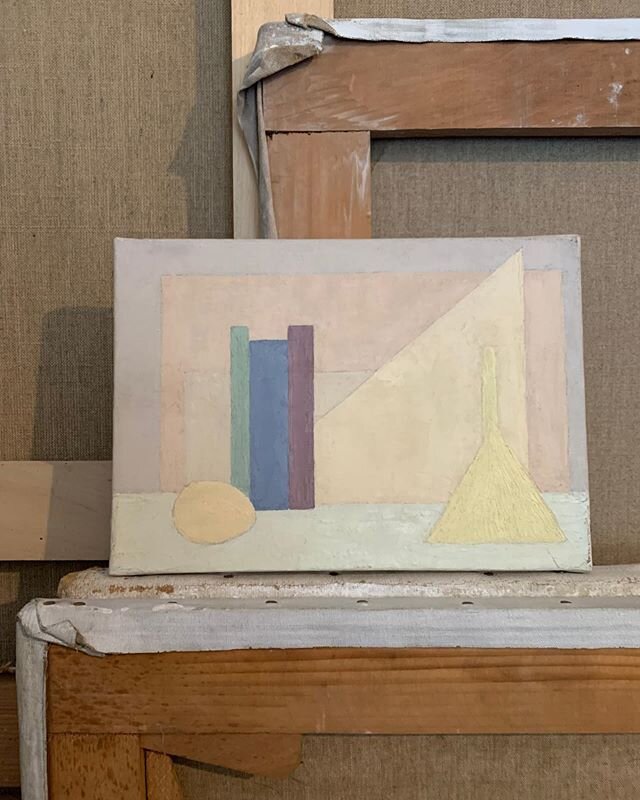 Am becoming a real fan of this artists work (Genevieve Zondervan 1922-2013)...we&rsquo;ve recently bought one or two of her paintings and I find them utterly captivating #artdealer #frenchart #abstractart #cubism #originalart #artforhome #artspace #m