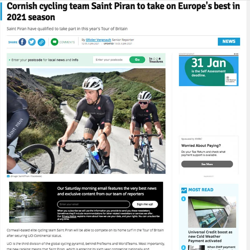 Cornish Media Get Behind Saint Piran