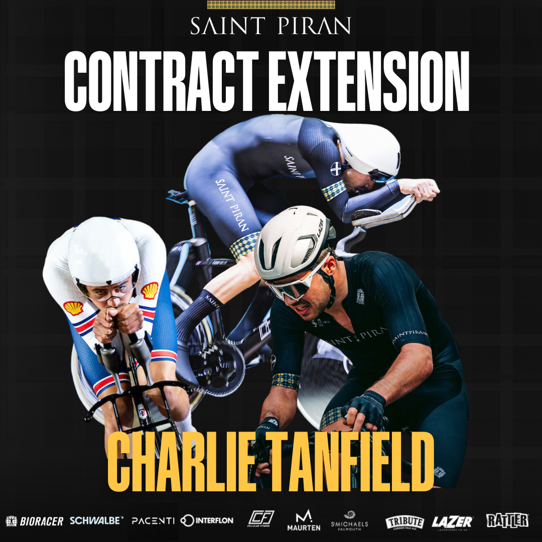 Saint Piran announce the contract extension of GB Olympic cyclist Charlie Tanfield