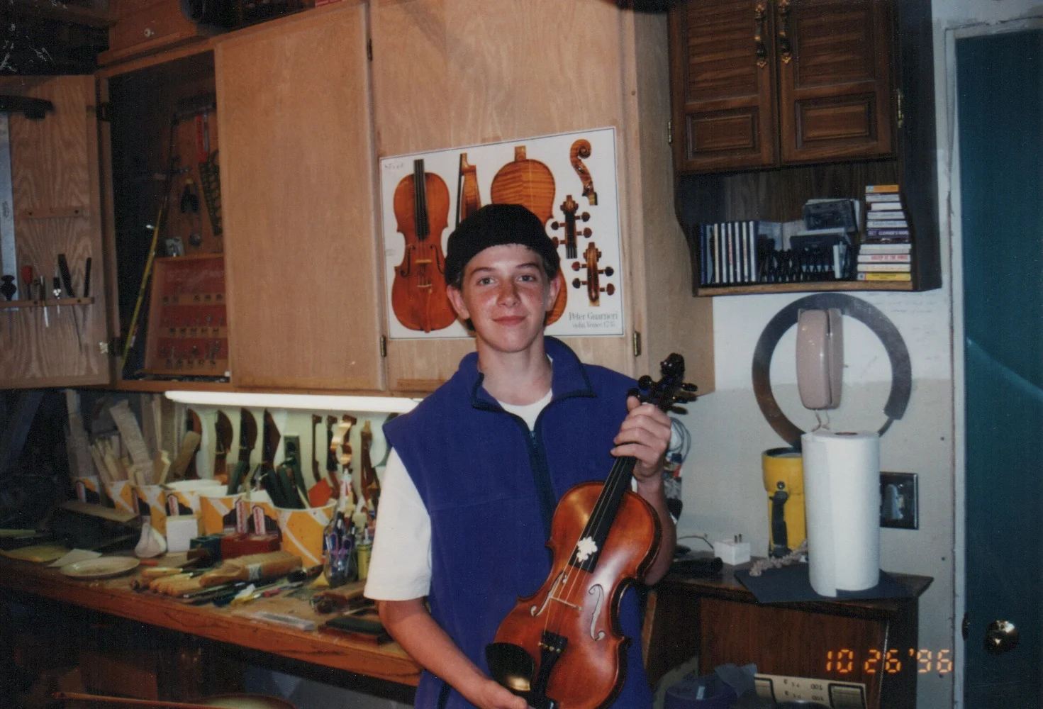 The night Gabe picked up his new violin