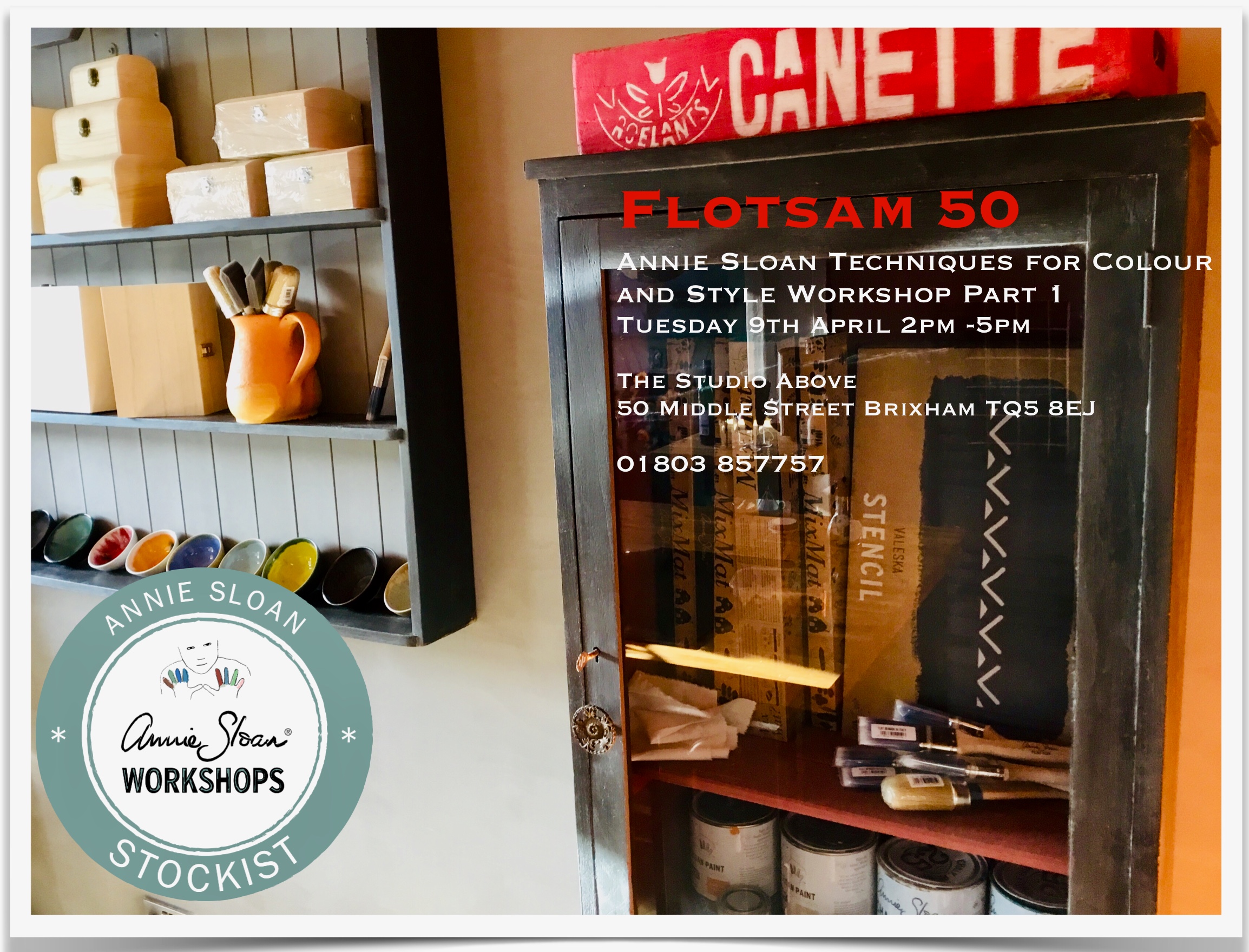 Chalk Paint Workshop April 9th. 2pm - 5pm