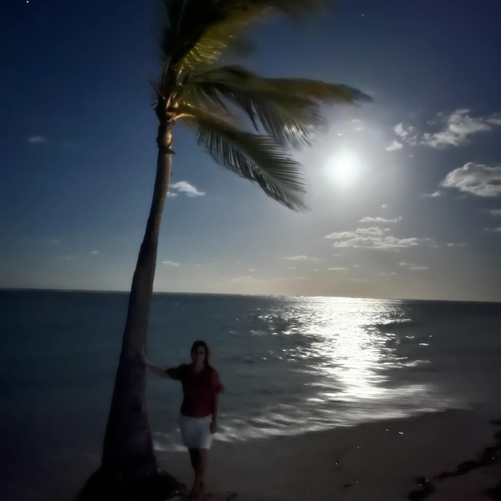 Cuando lo bonito se junta con lo dif&iacute;cil 

A veces te encuentras en un lugar precioso, como yo ahora con mi hijo, mi madre y mi hermano. 🇩🇴🇩🇴 Viendo estas palmeras 🌴 azotadas por el viento, se me ocurri&oacute; pensar que la maternidad es