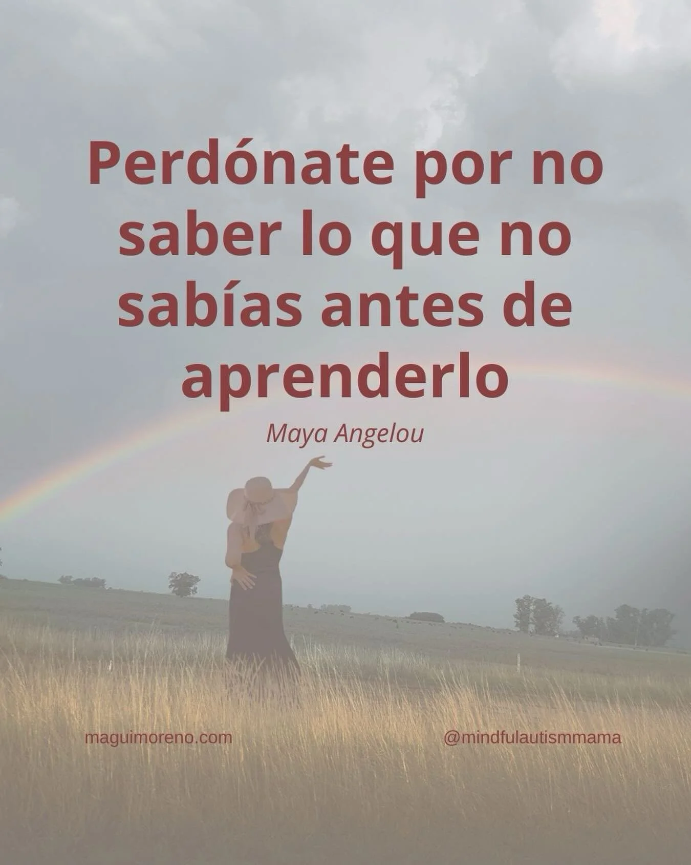 Muchas madres cargan culpa por decisiones tomadas sin el mapa completo. Sobre todo en neurodivergencia.

Este mensaje no borra el dolor, pero abre un espacio para algo m&aacute;s amable:

🌈 Reconocer que crecer tambi&eacute;n es revisar el pasado co