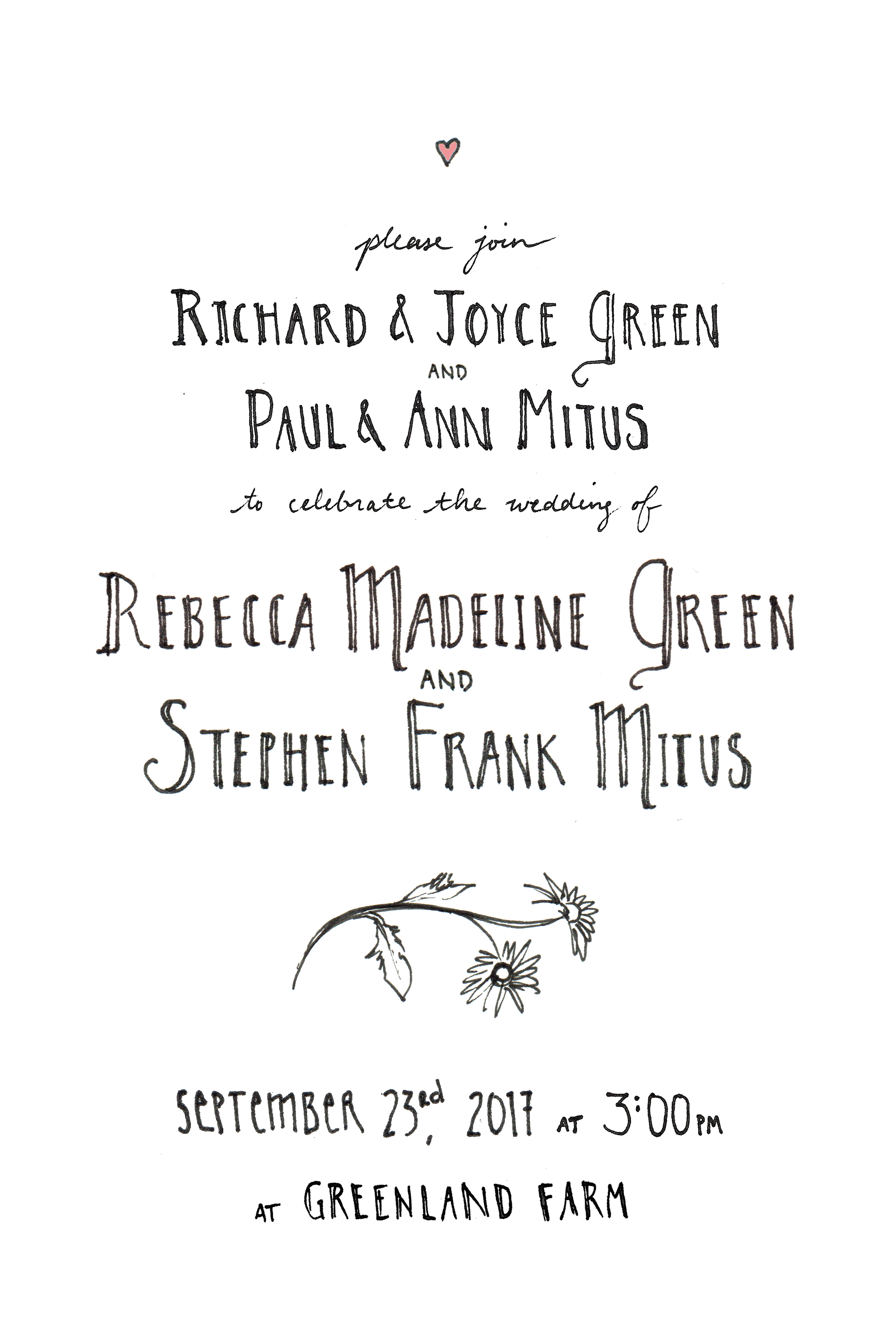 WEDDING INVITATION - FRONT