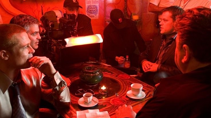 Brad Pitt, George Clooney, Matt Dillon and Robbie Coltrane