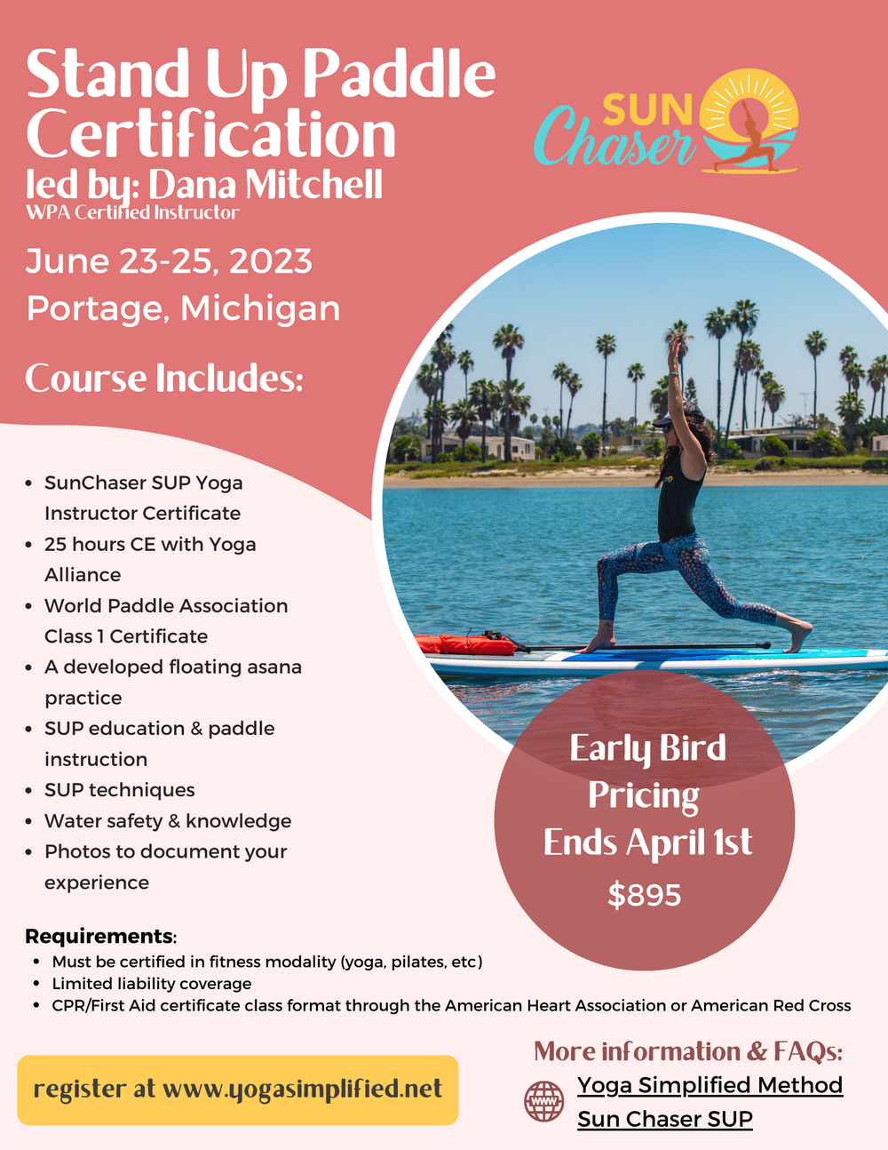 SUP Certification June 2024 — Yoga Simplified Method