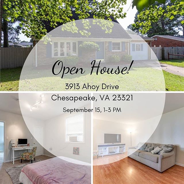 📣 Open house! Don't miss this lovely home! 🏡

seehamptonroadshomesnow.com

#openhouse #realestate