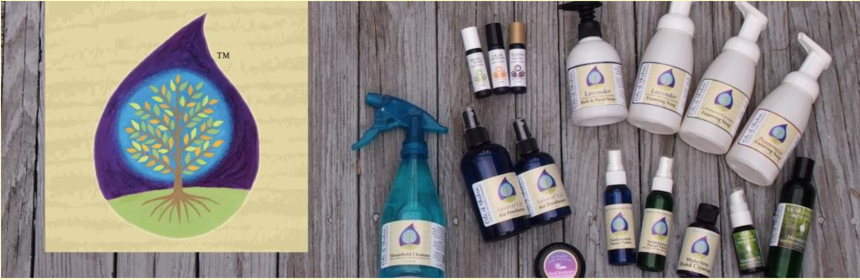  I designed the logo for my friend Roseann Dennerlein's wonderful new business: Oils of Shakan