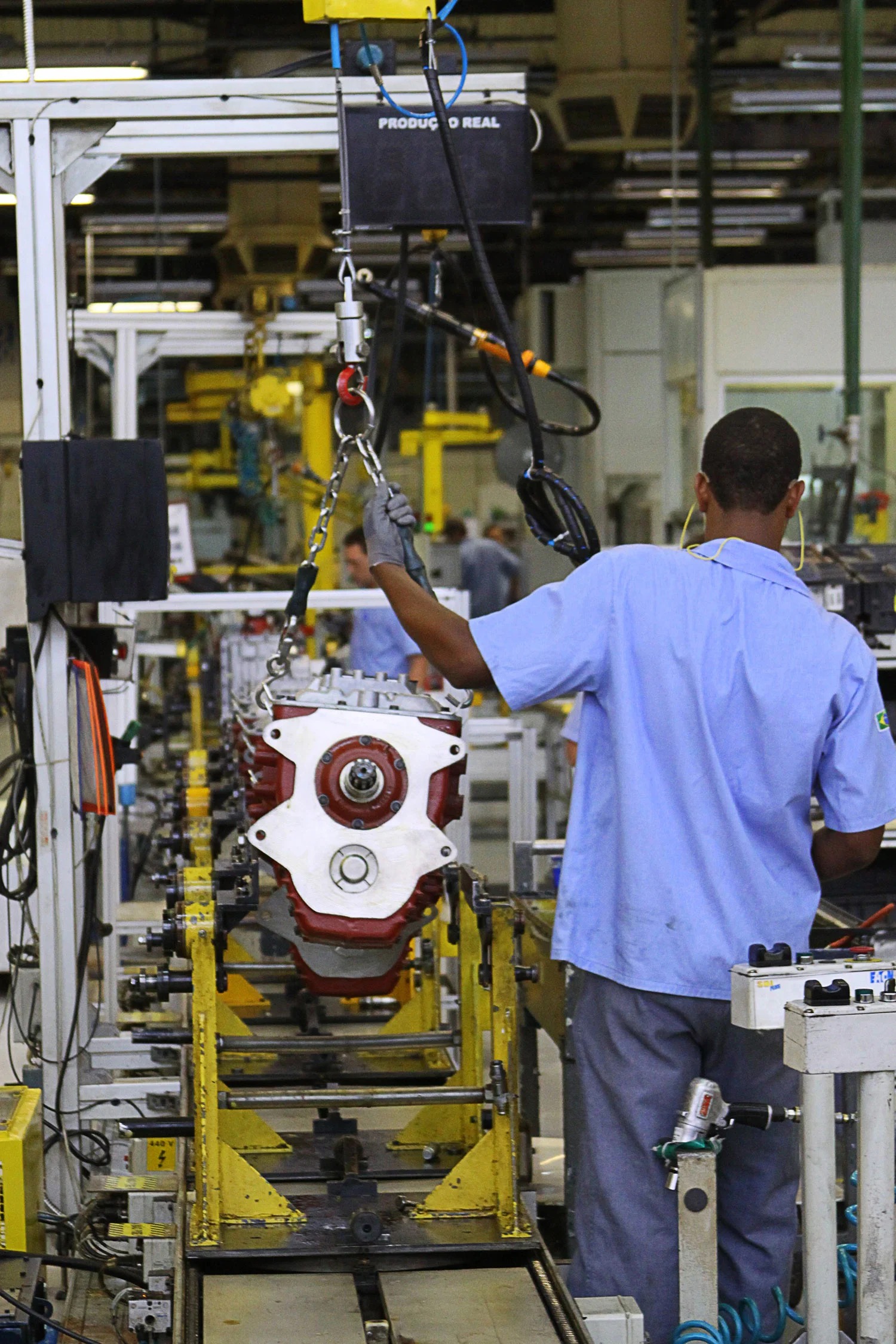 Eaton employees in various manufacturing plants