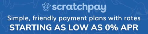 We now offer Scratchpay to help with any unexpected veterinary costs, click here to start the application process. You may also visit their website at www.scratchpay.com to learn more and read testimonies from other consumers.