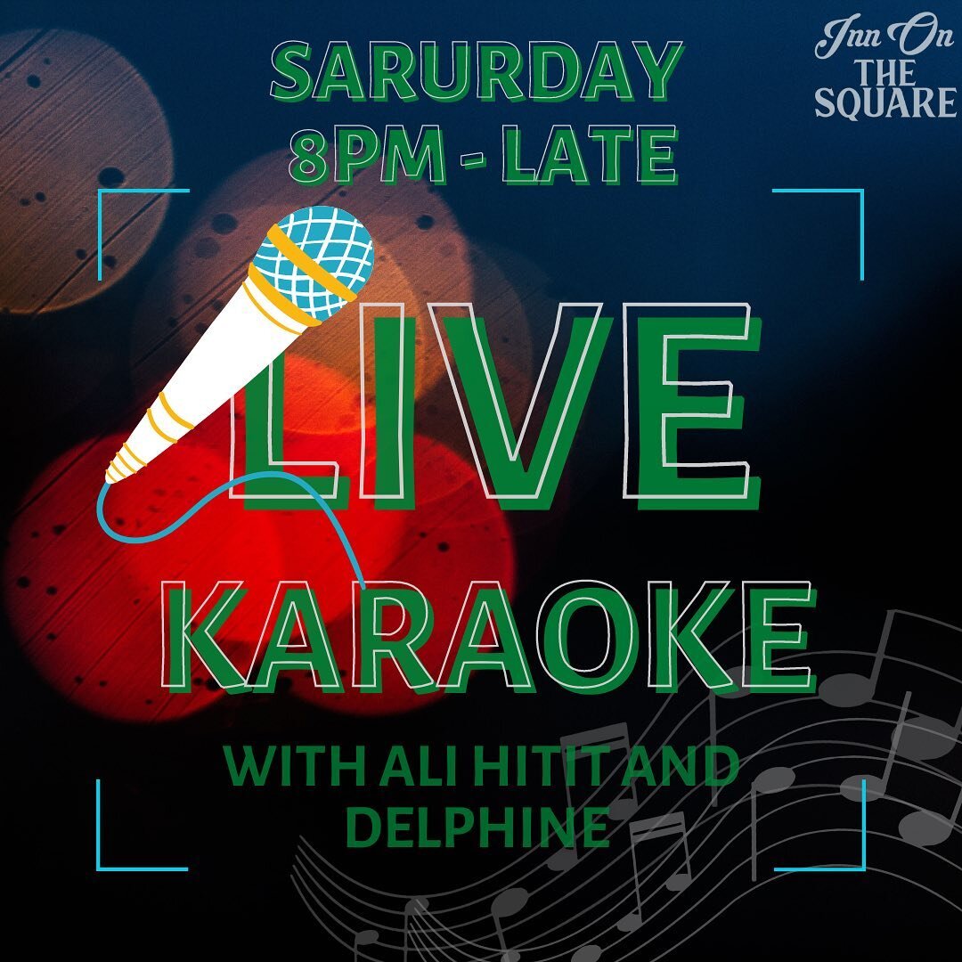 TONIGHT!! 
Live Karaoke Returns - come singalong to your favourite songs with our incredible musicians Ali Hitit and Delphine!! 🎶🎵🎤
See you at 8pm - Late