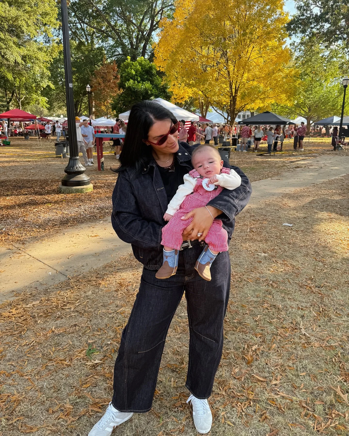 nothing like saturdays down south!🏈 my lil crimson cowboys first bama game!🤠&hearts;️