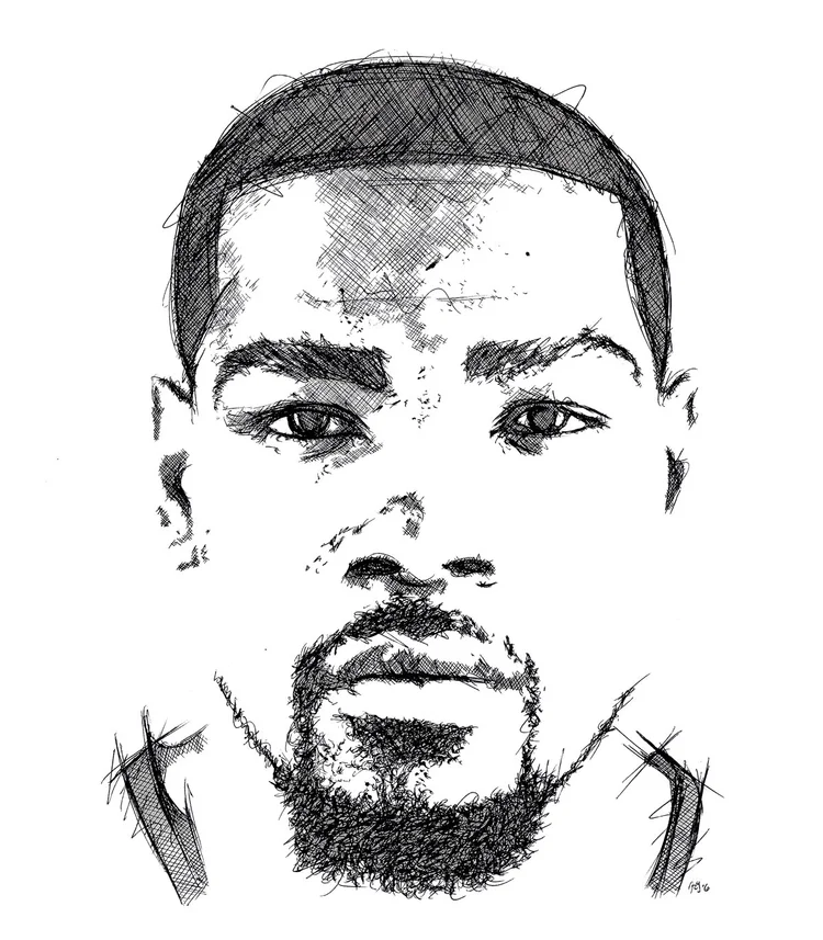 Kevin Durant Sketch K (Andy Mullady)