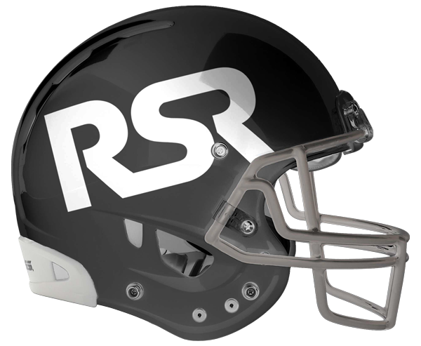 Rosenhaus Sports rebrand on black helmet