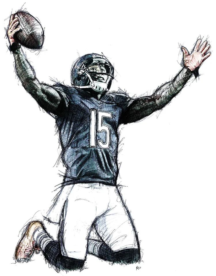 Marshall merged blue white