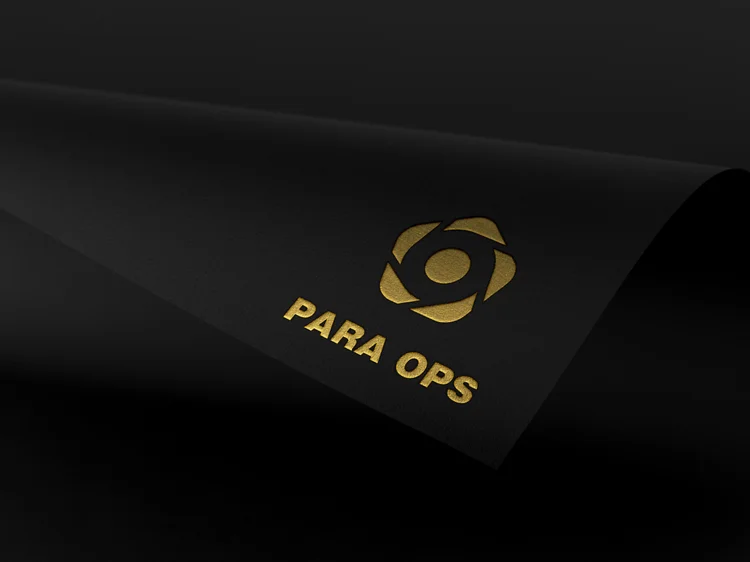Para Ops — Stacked Foil Logo
