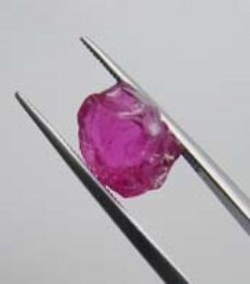 this natural spinel before cutting