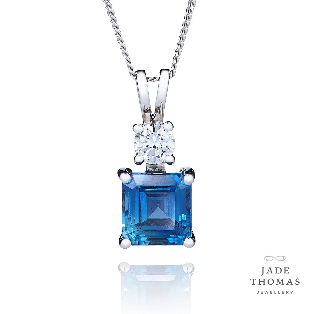 Sapphire and Diamond Necklace