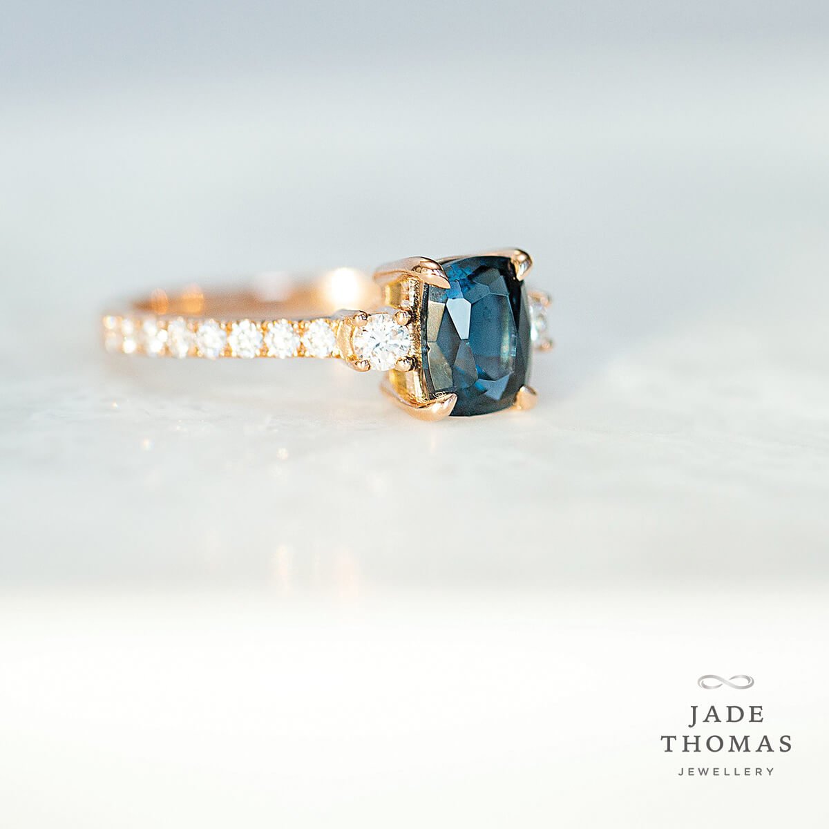 Natural Blue Spinel Ring