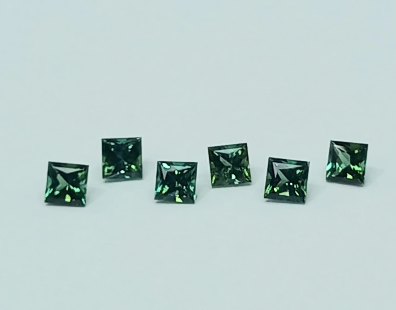 calibrated green tourmalines