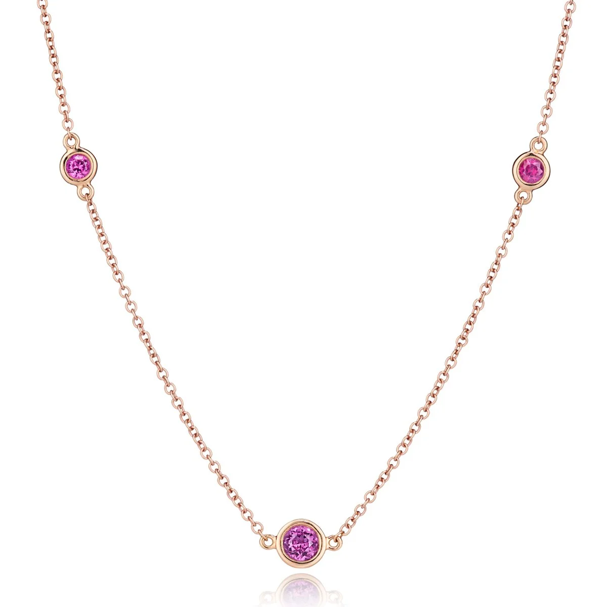 Anna sapphire station necklace