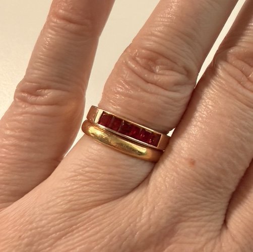 My red spinel ring
