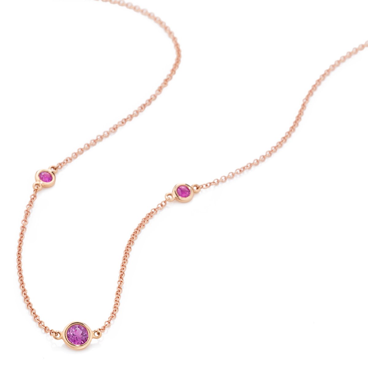 Anna sapphire station necklace