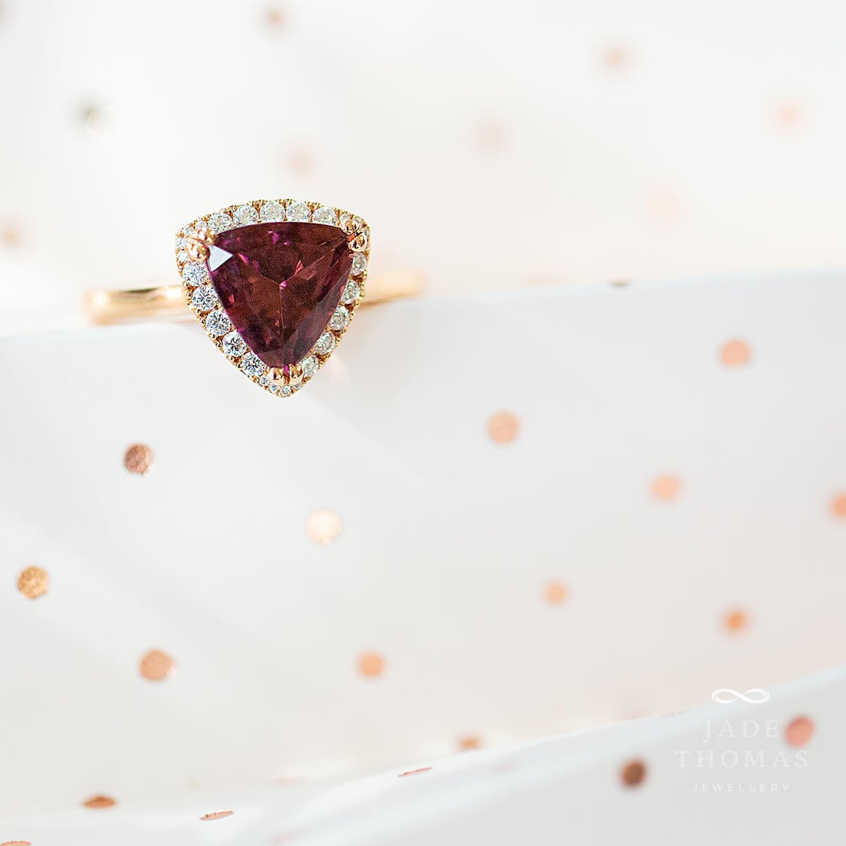 Garnet and Diamond Ring