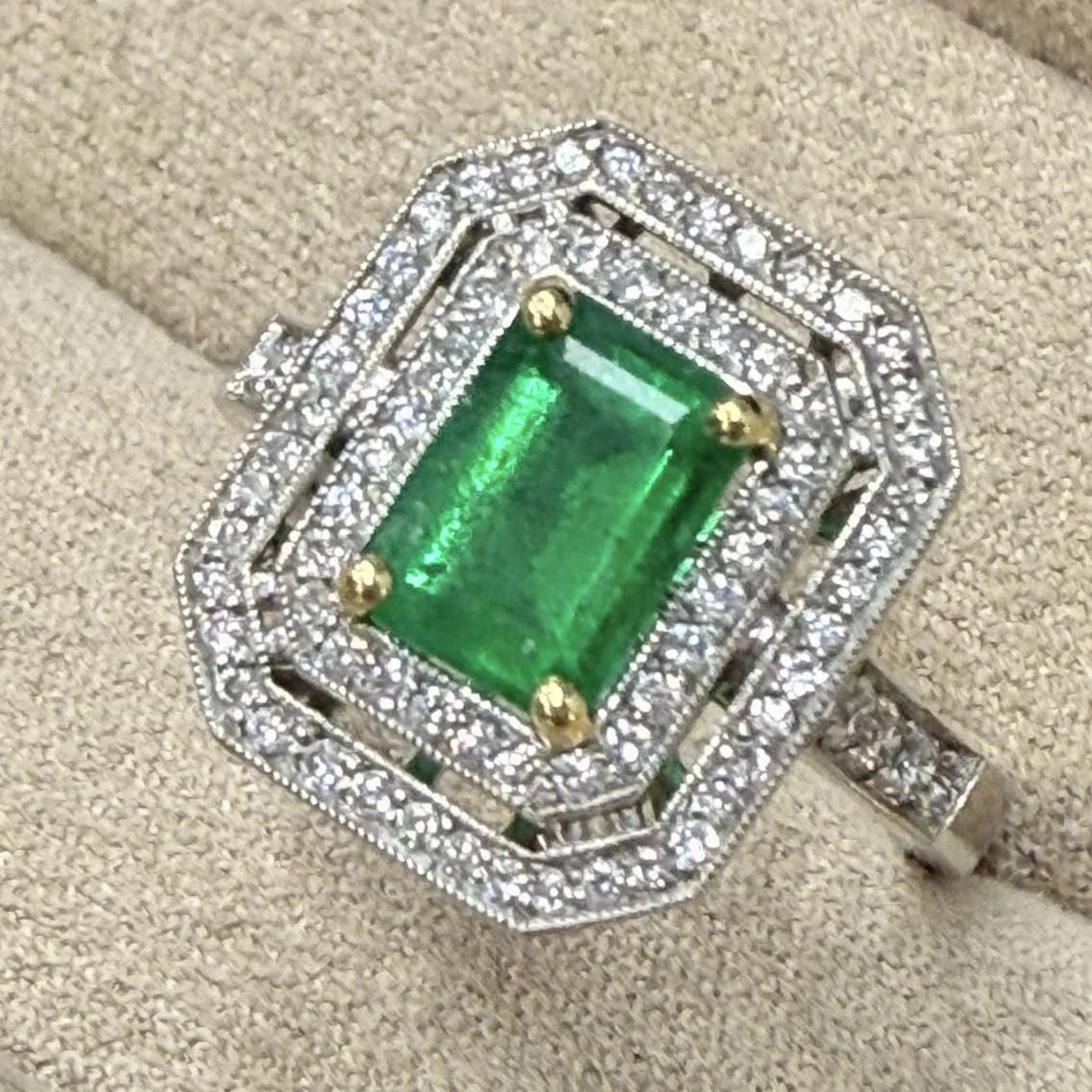 20th Anniversary Emerald Ring