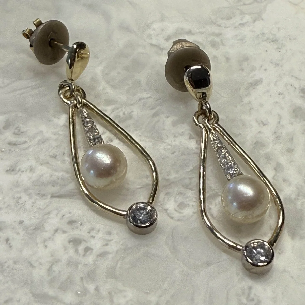 the finished earrings
