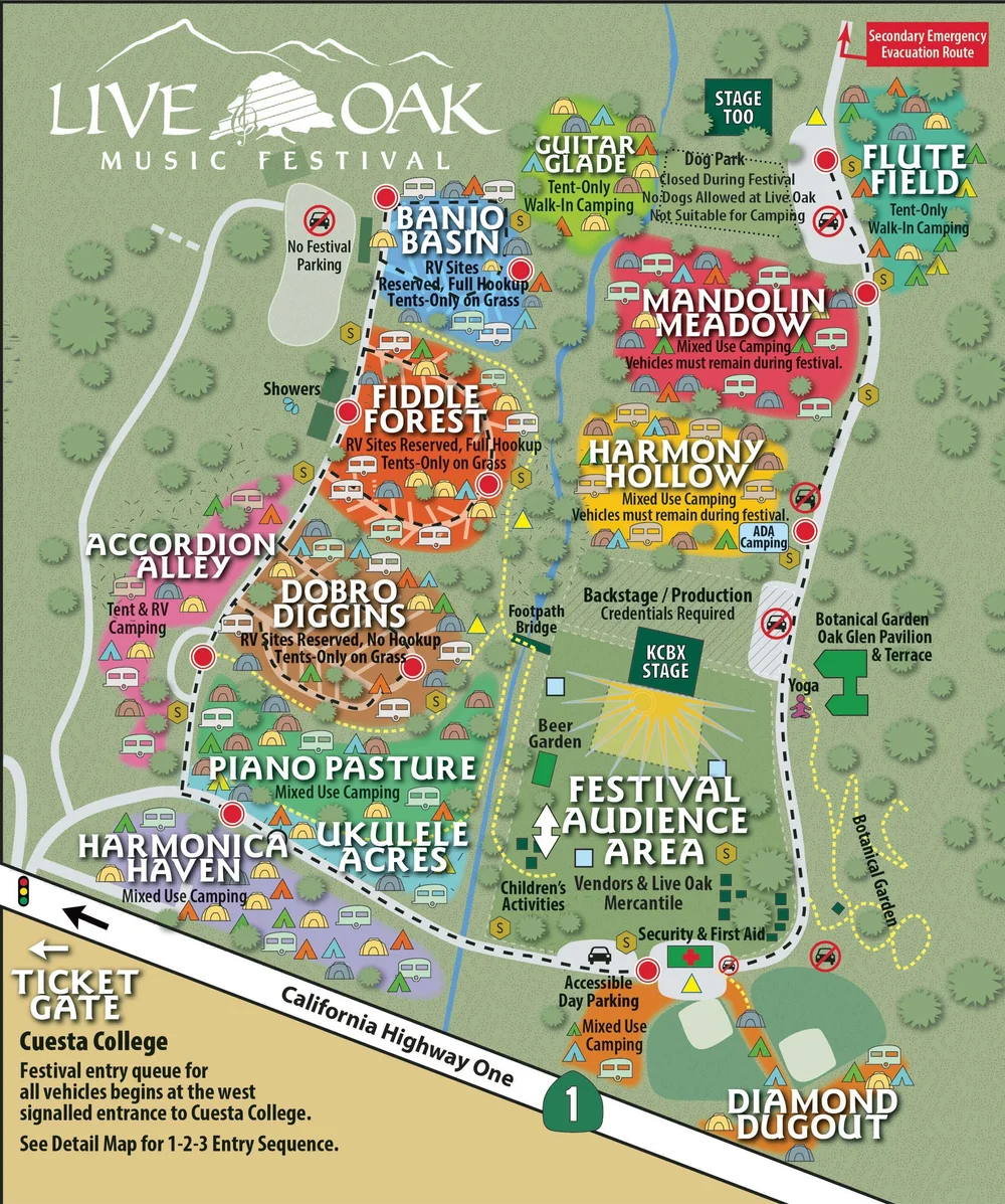 Maps — Live Oak Music Festival
