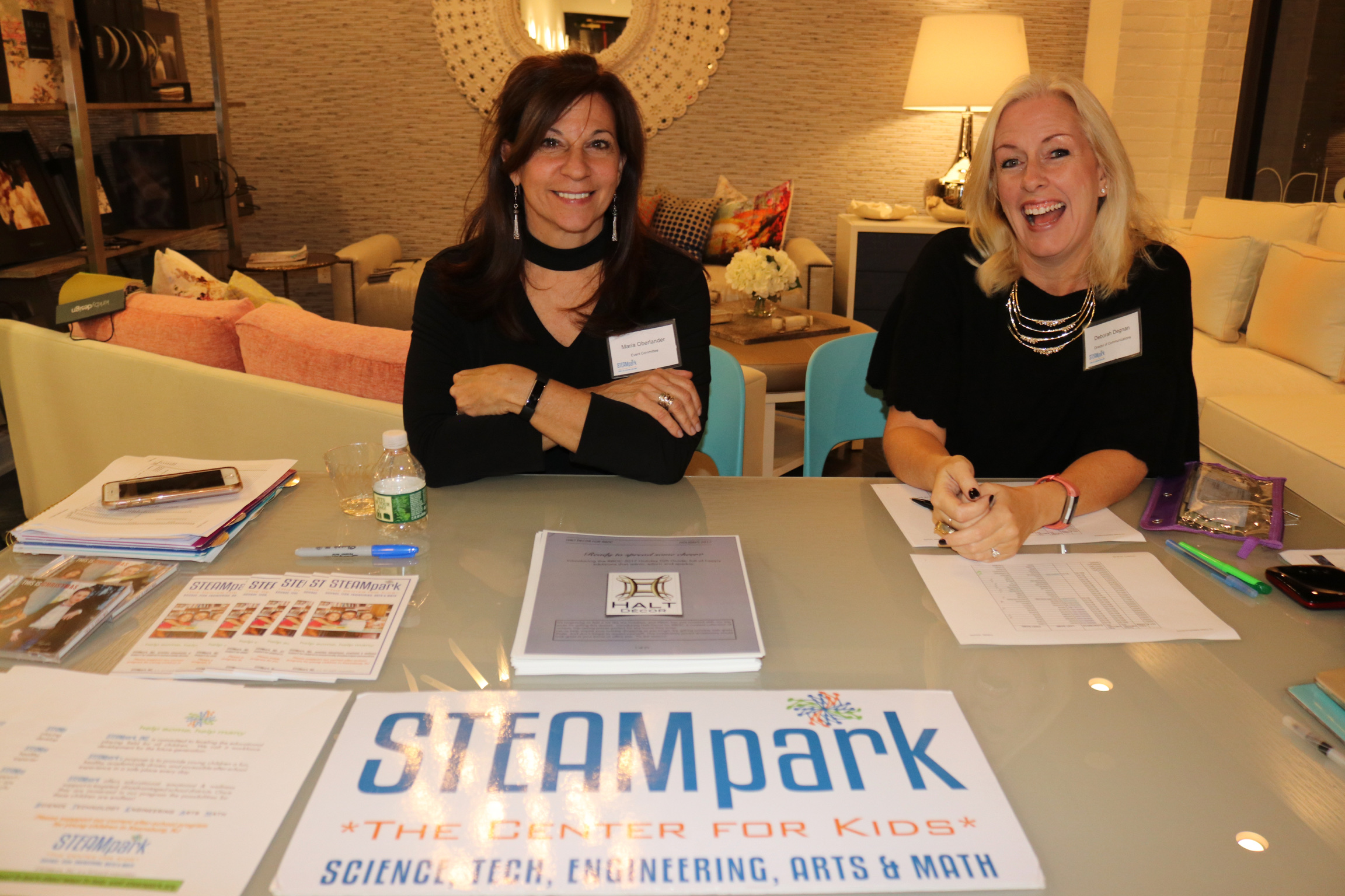 Registration Table at The Color of STEAM Event