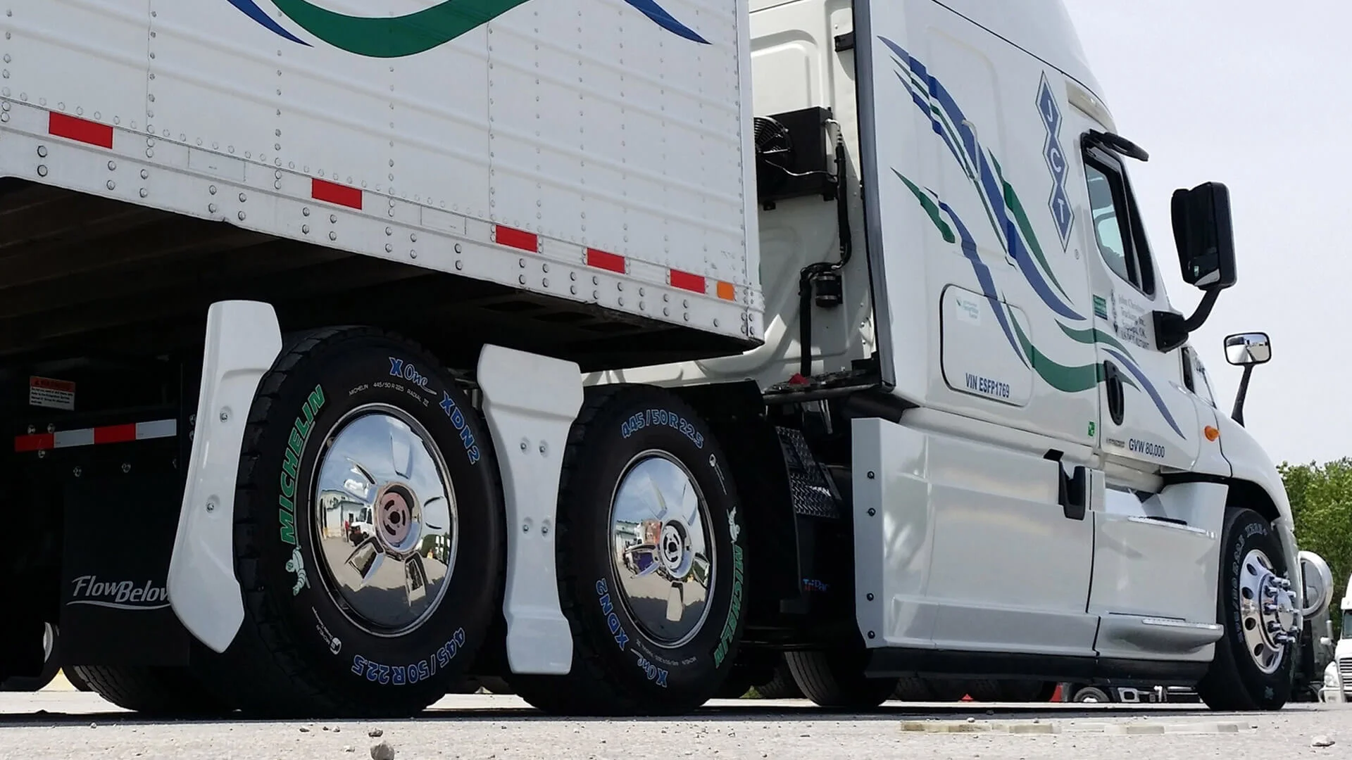 FlowBelow Wheel Covers for SemiTruck Aerodynamics