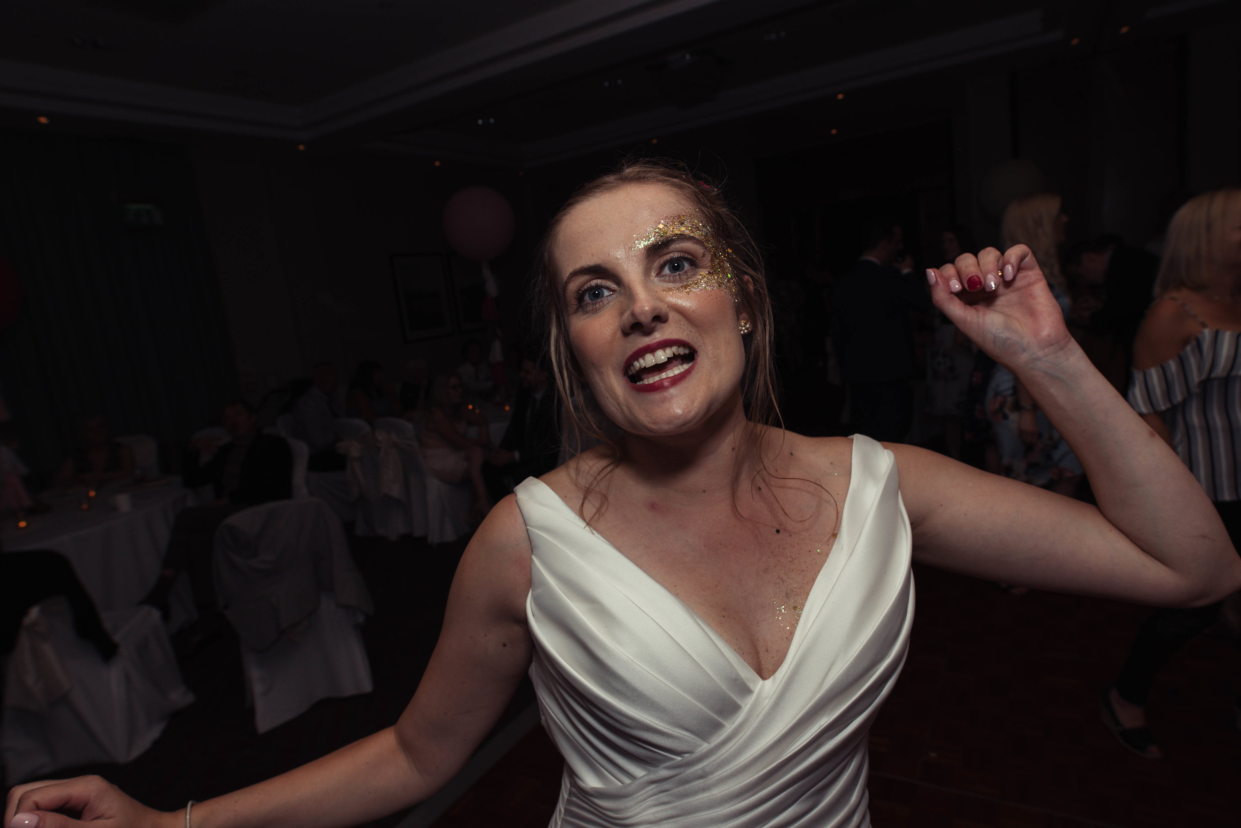 The bride on the dance floor