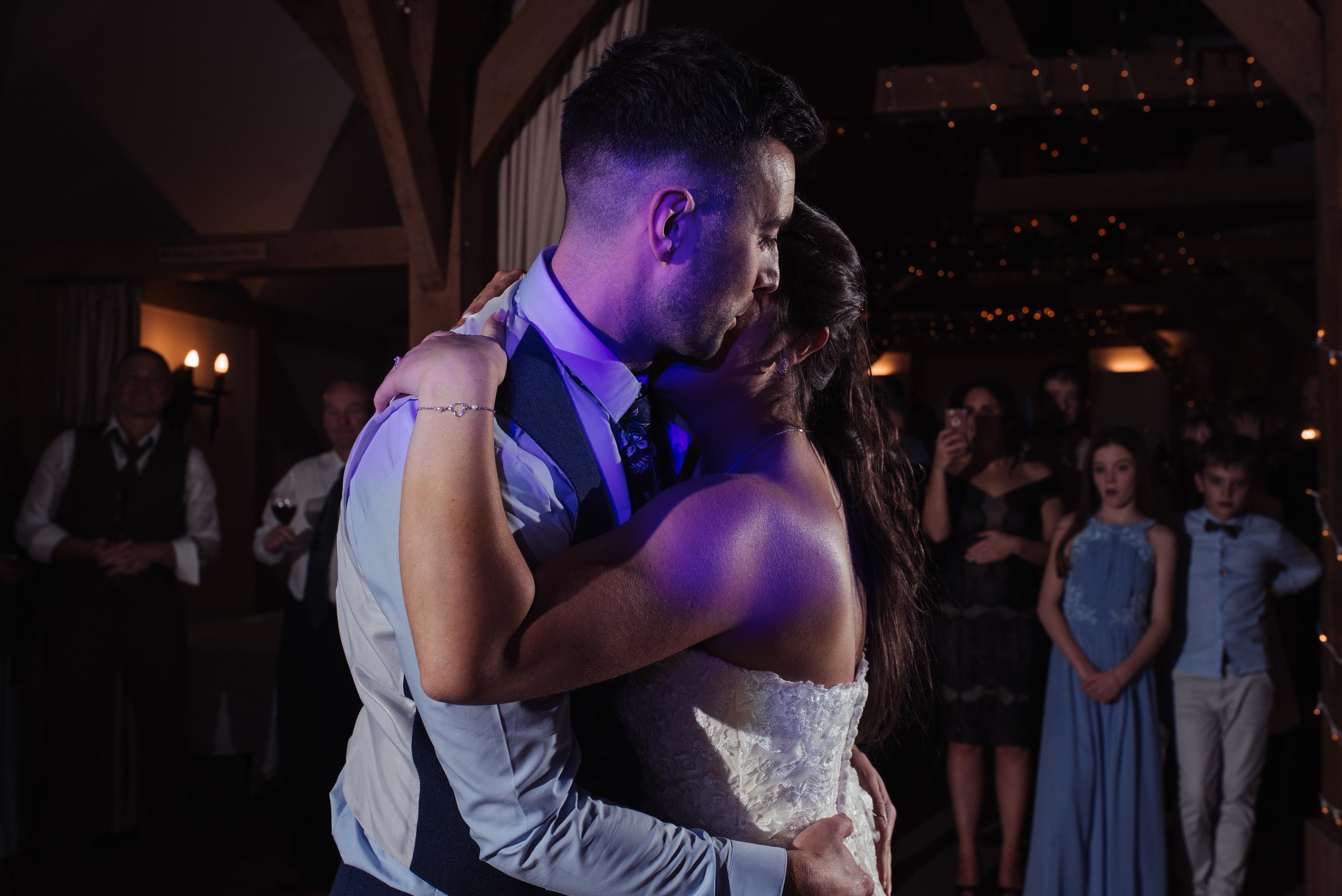 Bride and groom doing their first dance