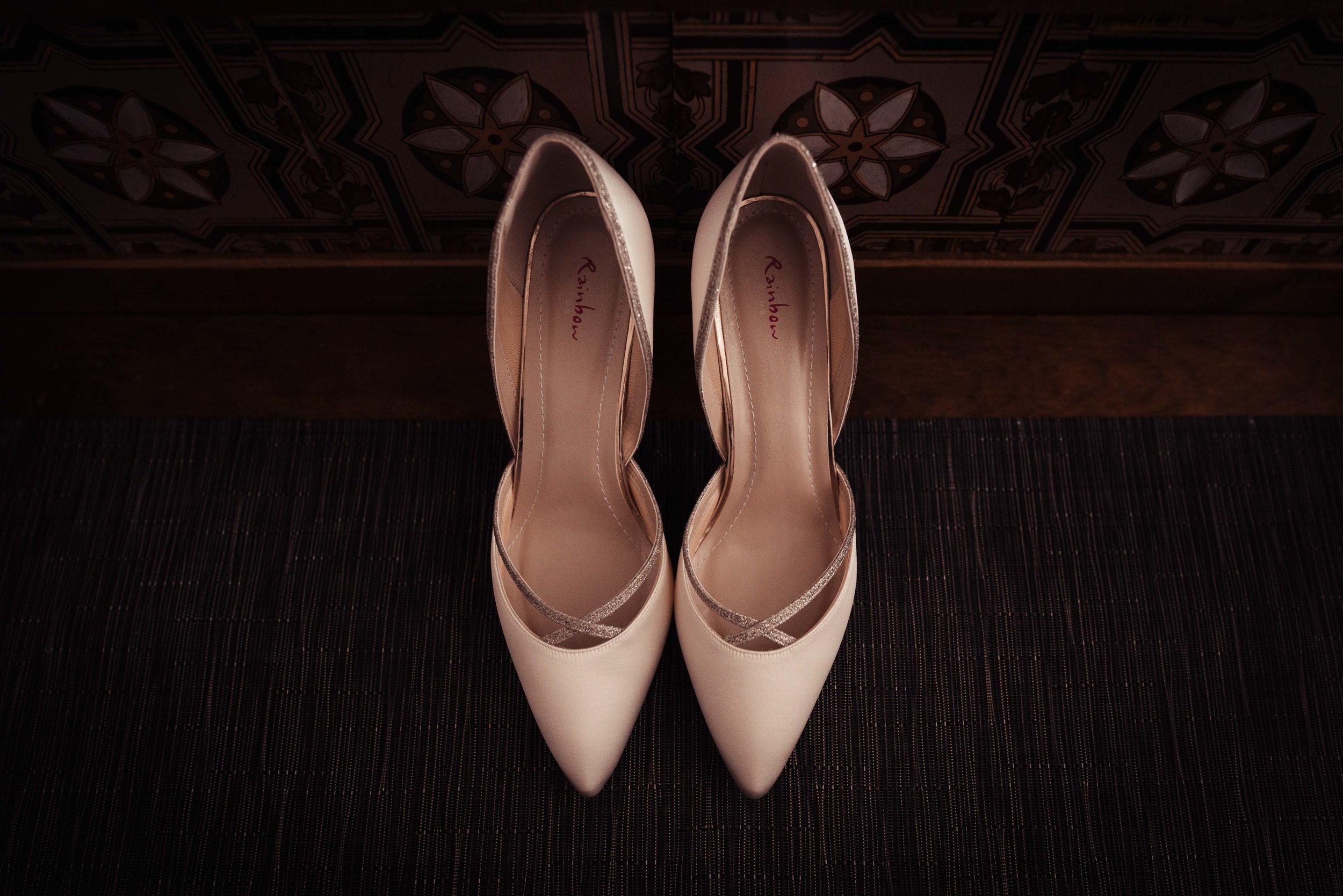 Brides wedding shoes