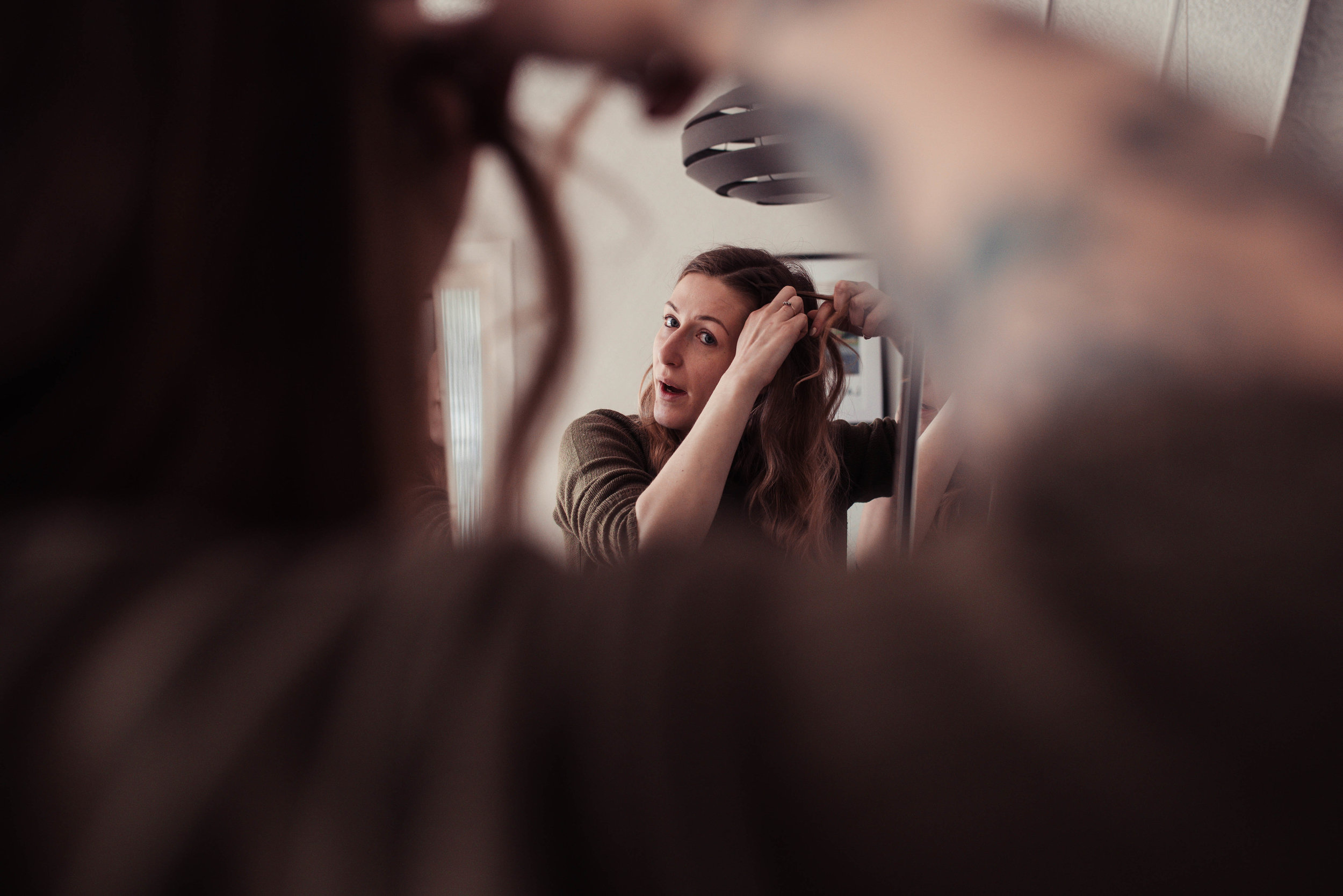 hair through someone elses arms