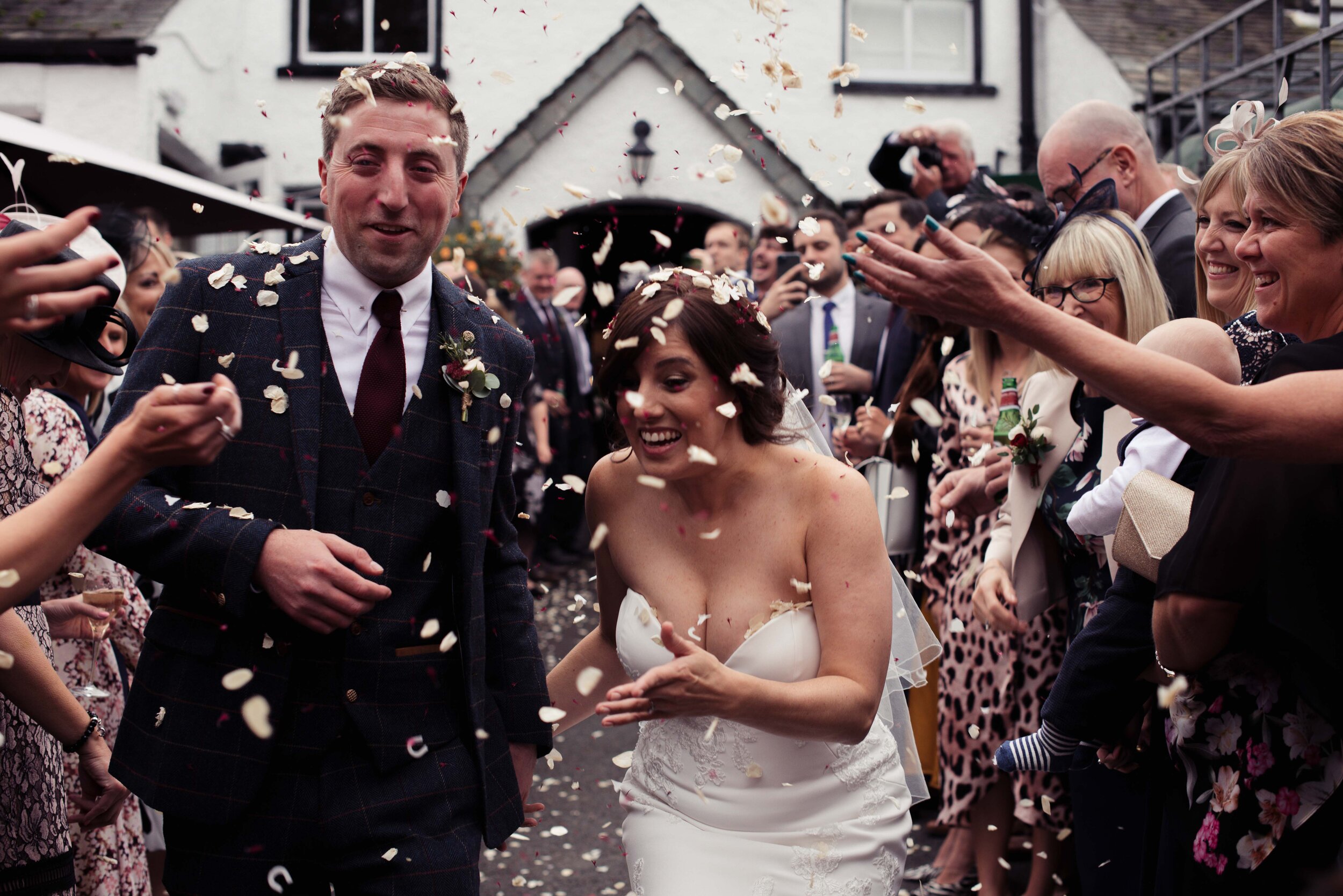 Massive confetti shot outside the Wild Boar