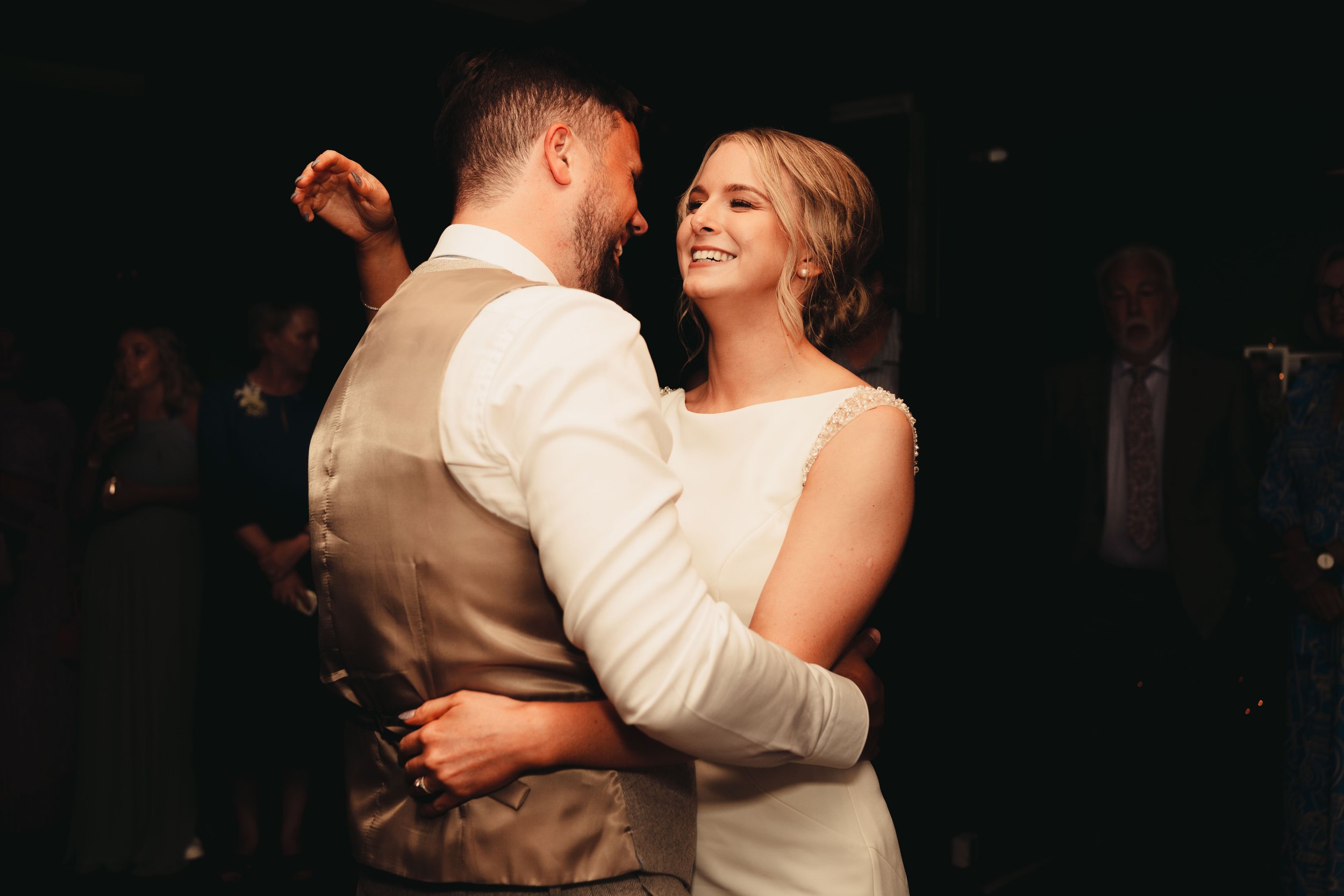 Bride and groom first dance